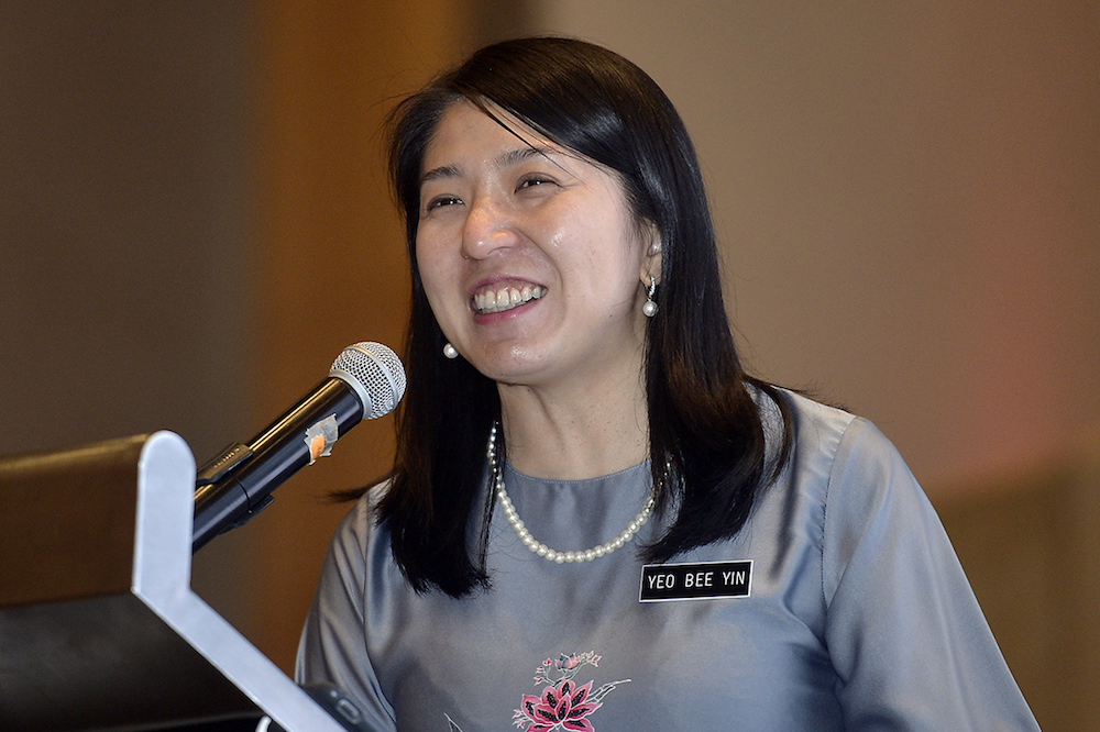 Energy, Science, Technology, Environment and Climate Change Minister Yeo Bee Yin speaks during the Sustainable Business Awards Malaysia 2018 in Kuala Lumpur January 29, 2019. u00e2u20acu201d Picture by Mukhriz Hazim