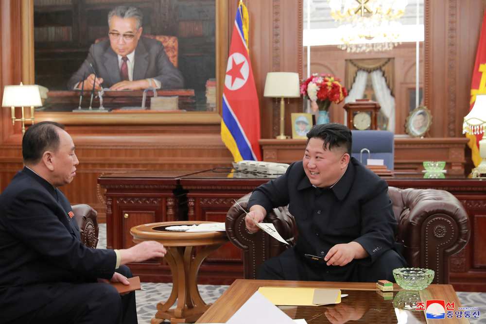 North Korean leader Kim Jong-un meets with the delegation that had visited the United States, in Pyongyang in this photo released by North Korea's Korean Central News Agency (KCNA) January 23, 2019. u00e2u20acu201d Reuters pic