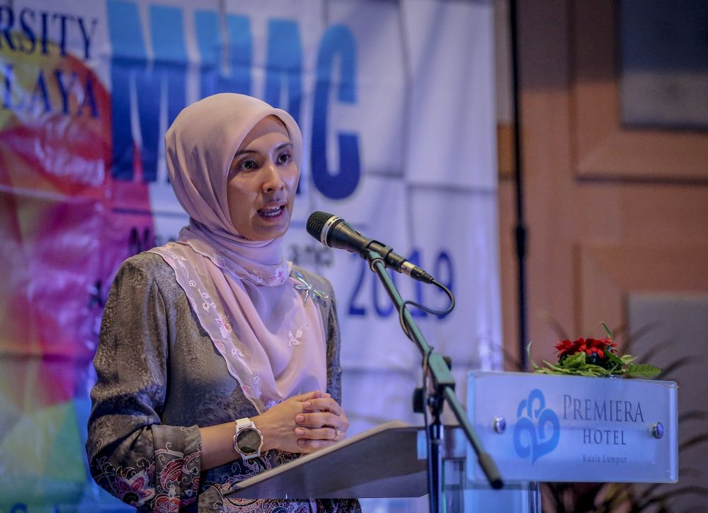 Permatang Pauh MP Nurul Izzah Anwar speaks at the Mental Health and Addiction Conference in Kuala Lumpur January 25, 2019. u00e2u20acu2022 Picture by Firdaus Latif