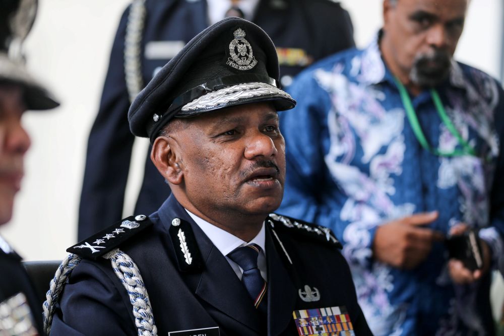 New Penang Police Chief Datuk T. Narenasagaran speaks to reporters at the Penang Police Contingent in George Town January 15, 2019. u00e2u20acu2022 Picture by Sayuti Zainudin