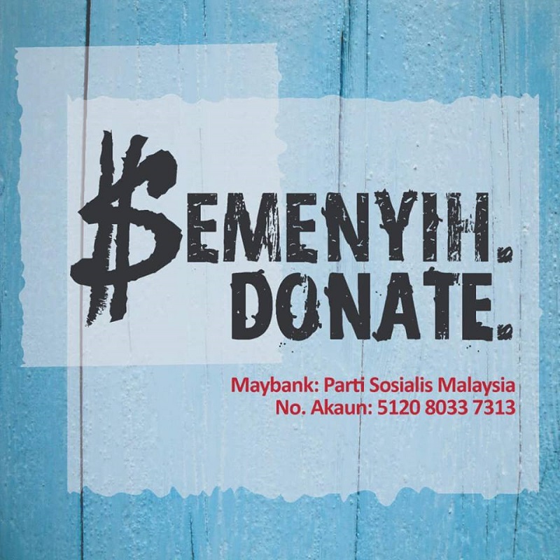 PSM announced the crowdfunding campaign on Facebook today, where it urged the public to support its bid to hold the Pakatan Harapan coalition to account. u00e2u20acu201d Picture via Facebook/ Parti Sosialis Malaysia 
