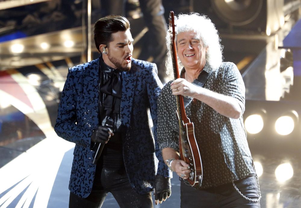 Adam Lambert performs with Brian May of Queen at the 91st Academy Awards in Los Angeles February 25, 2019. u00e2u20acu2022 Reuters pic