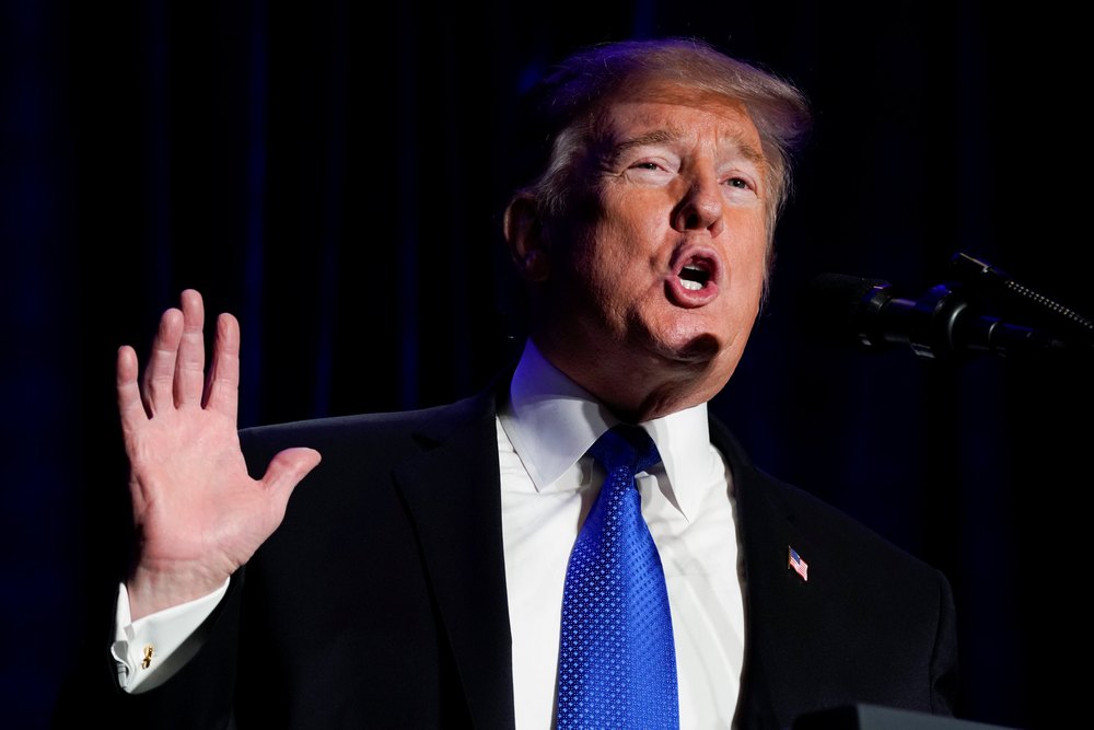 US President Donald Trump delivers remarks at the Major County Sheriffs and Major Cities Chiefs Association Joint Conference in Washington February 13, 2019. u00e2u20acu201d Reuters pic