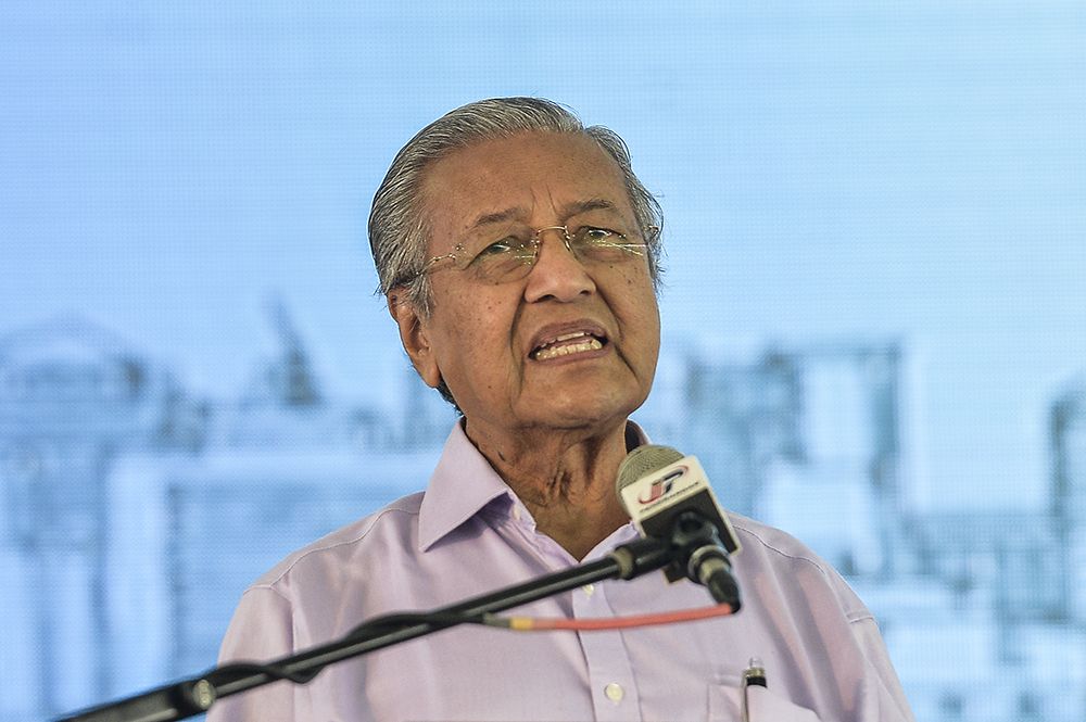 Tun Dr Mahathir Mohamad speaks during the launch of the National Community Policy in Puchong February 17, 2019. u00e2u20acu2022 Picture by Miera Zulyana