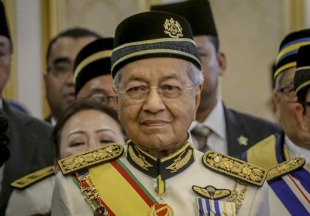 Prime Minister Tun Dr. Mahathir Mohamad is pictured after the opening of the second session of the 14th Parliament in Kuala Lumpur March 11, 2019. u00e2u20acu201d Picture by Firdaus Latif