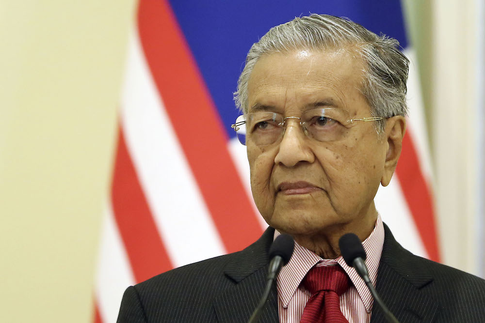 Prime Minister, Tun Dr Mahathir Mohamad attend a joint press conference at Putrajaya March 13, 2019.u00e2u20acu201d Picture by Yusof Mat Isa