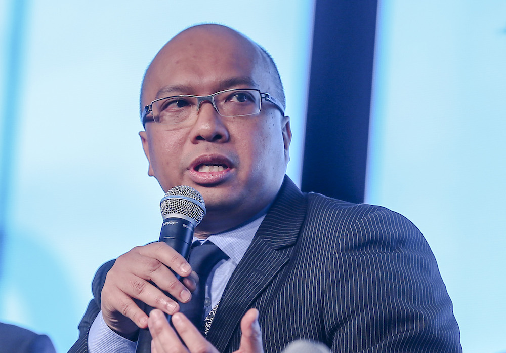 PNB president and CEO Datuk Abdul Rahman Ahmad speaks during a panel discussion at Invest Malaysia 2019 in Kuala Lumpur March 19, 2019. u00e2u20acu201d Picture by Firdaus Latif