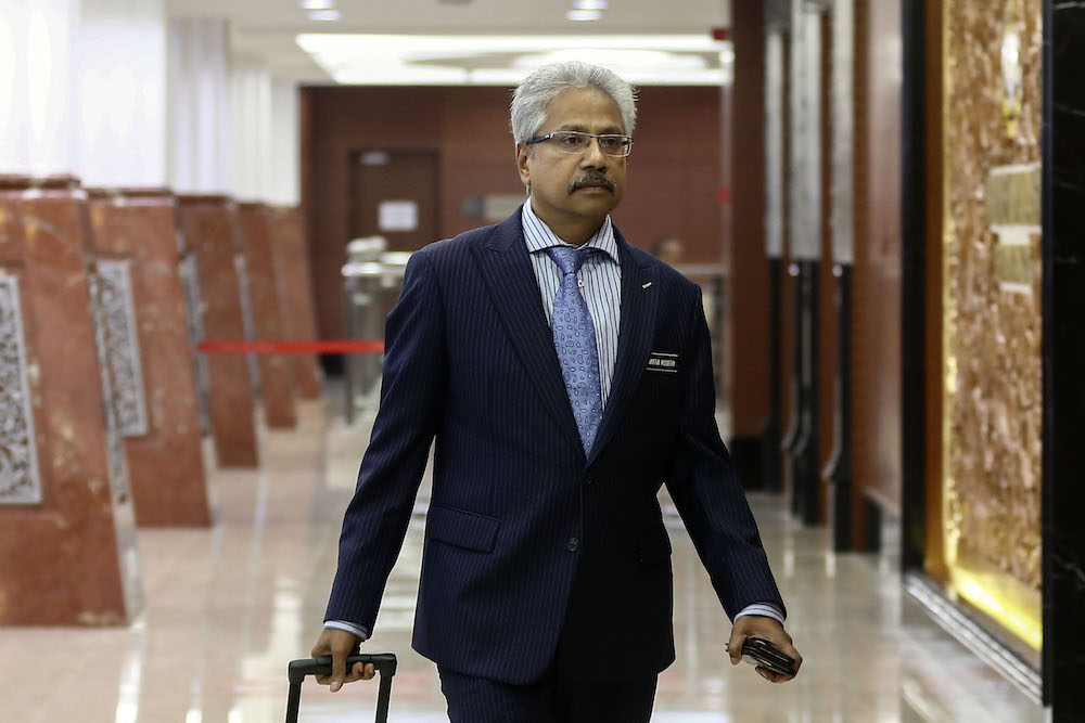 P. Waytha Moorthy is pictured in Parliament in Kuala Lumpur March 26, 2019. u00e2u20acu201d Picture by Yusof Mat Isa