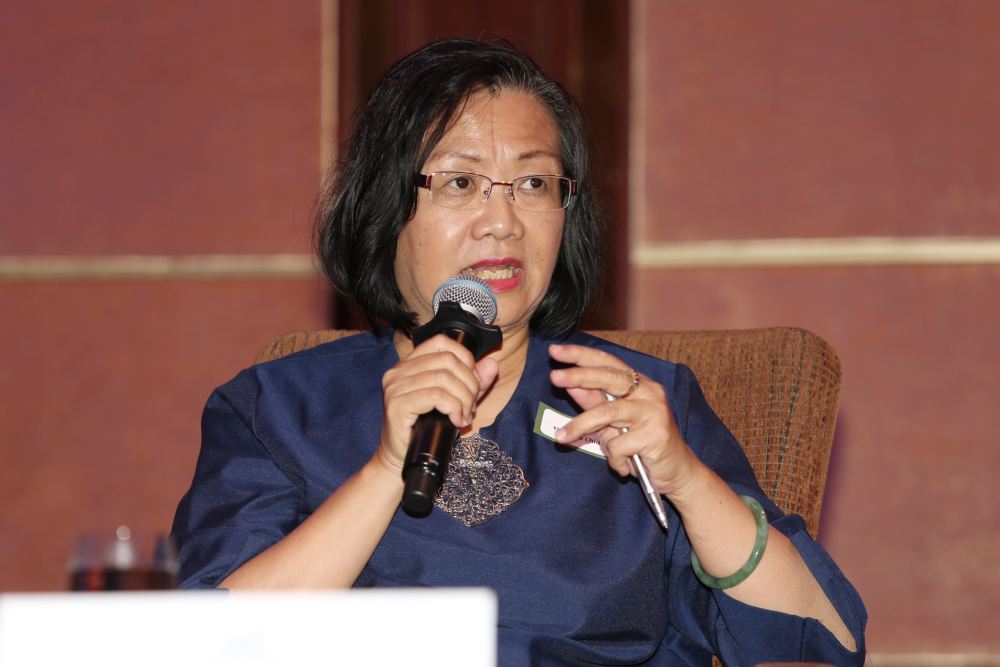 Maria Chin Abdullah speaks during the Malaysian Strategic Financial Outlook Forum in Kuala Lumpur March 12, 2019. u00e2u20acu201d Picture by Choo Choy May