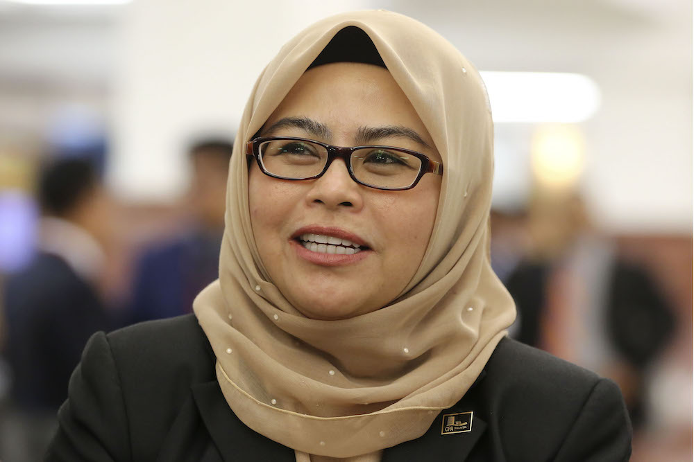 PAC chairman Datuk Noraini Ahmad said in a statement ahead of the parliamentary tabling of the investigation report that the shortfall was instead the result of a projection error. — Picture by Yusof Mat Isa
