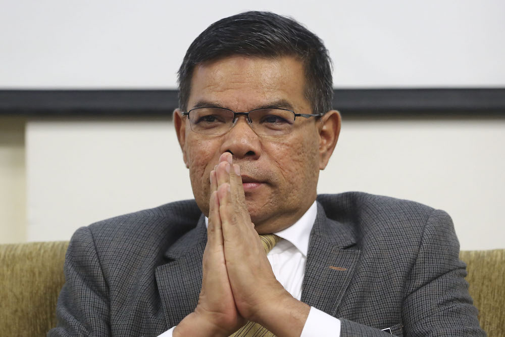 Datuk Seri Saifuddin Nasution Ismail speaks during a press conference in Parliament April 4, 2019. u00e2u20acu201d Picture by Yusof Mat Isa