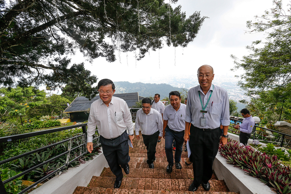 Penang Chief Minister Chow Kon Yeow arrives at Upper Station as he launches the Penang Hill Festival at Penang Hill April 16, 2019. u00e2u20acu201d Picture by Sayuti Zainudin