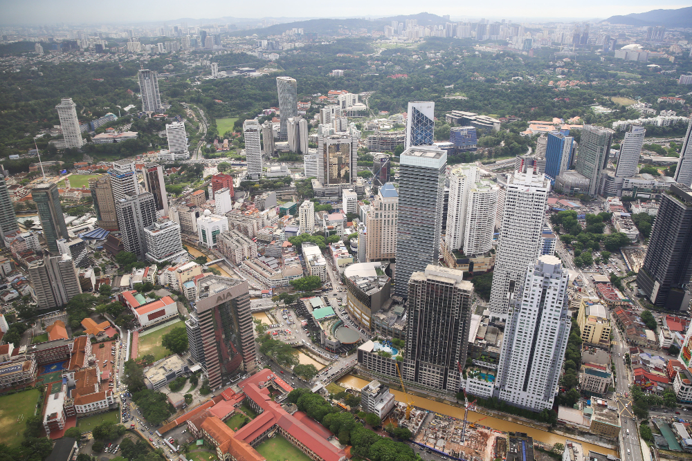 An aerial view of Kuala Lumpur April 30, 2019. — Picture by Choo Choy May