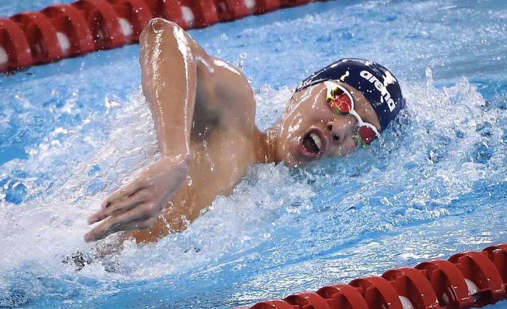 Welson Sim trains about six hours a day ahead of the Tokyo 2020 Olympic Games and World Aquatics Championships in July. u00e2u20acu201c Bernama Pic