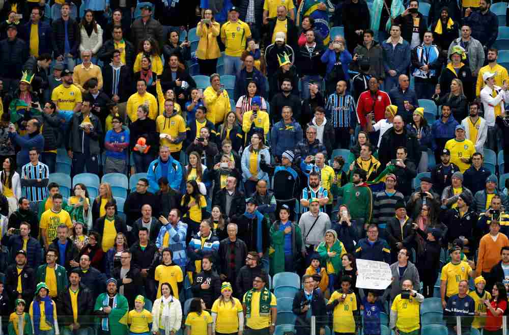 Brazil fans inside the stadium before the match against Paraguay June 27, 2019. u00e2u20acu2022Reuters pic