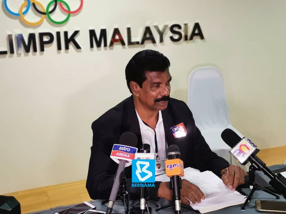 Malaysian Athletics Federationu00e2u20acu2122s new president SM Muthu addresses reporters during a press conference in Kuala Lumpur June 30,2019. u00e2u20acu201d Picture via Twitter