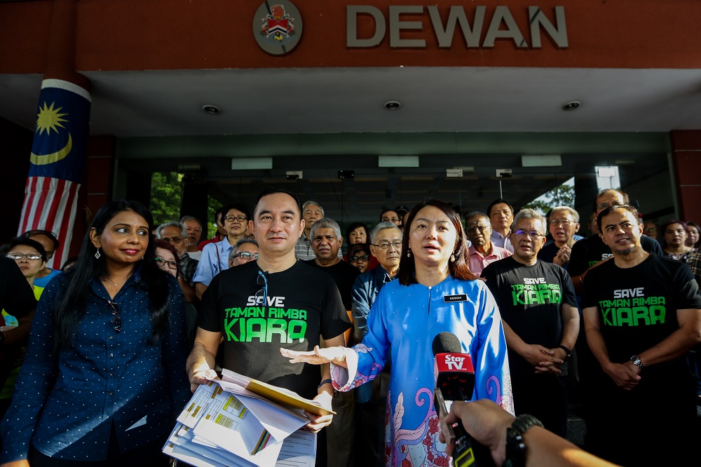 Segambut MP Hannah Yeoh (right) speaks during a press conference in Kuala Lumpur July 22, 2019. u00e2u20acu201d Picture by Ahmad Zamzahuri
