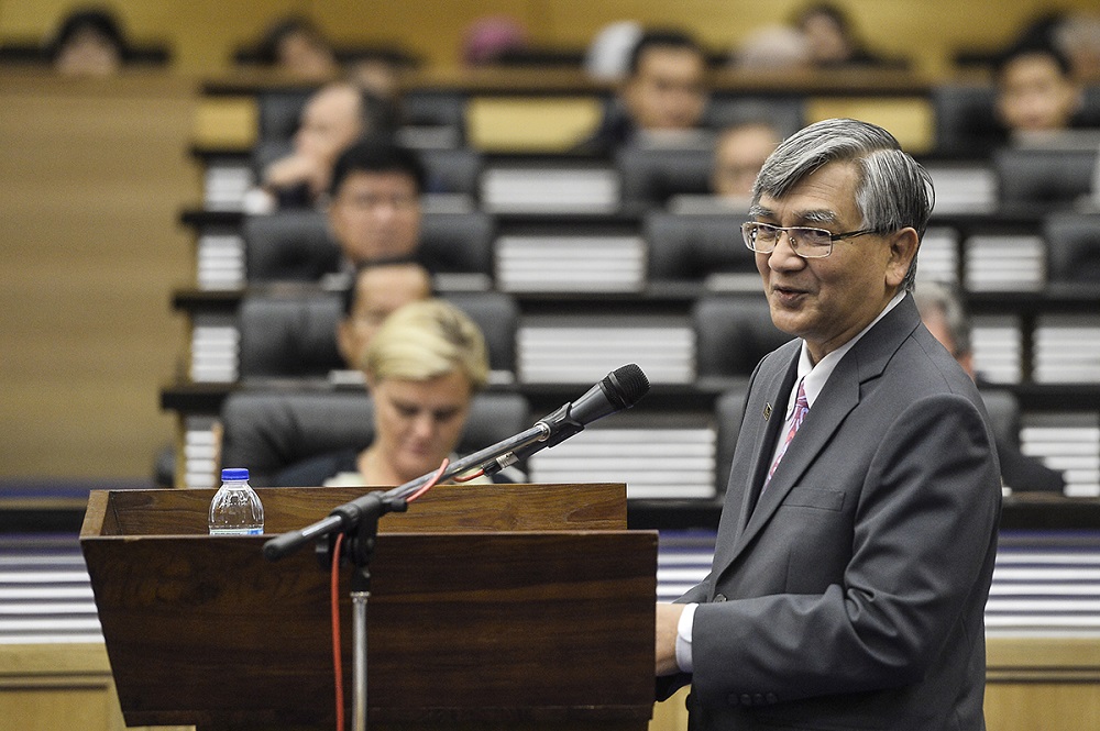 Speaker Datuk Mohammad Ariff Md Yusof speaks at Parliament in Kuala Lumpur July 26, 2019. u00e2u20acu201d Picture by Miera Zulyana
