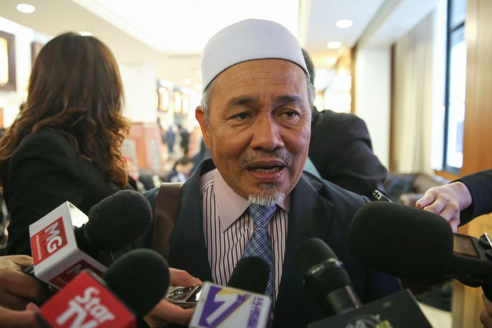 PAS deputy president Tuan Ibrahim Tuan Man speaks to reporters at Parliament in Kuala Lumpur July 11, 2019. u00e2u20acu201d Picture by Yusof Mat Isa