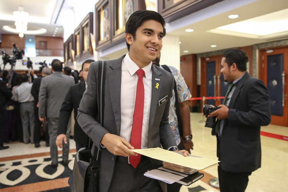 Youth and Sports Minister Syed Saddiq Syed Abdul Rahman is pictured at Parliament in Kuala Lumpur July 11, 2019. u00e2u20acu201d Picture by Yusof Mat Isa