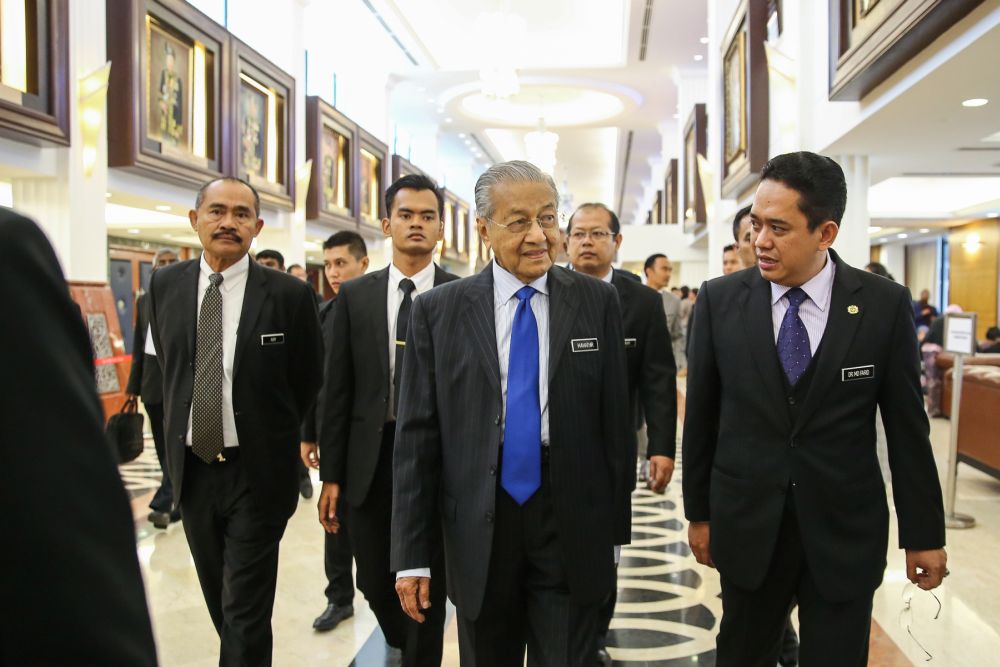 Prime Minister Tun Dr Mahathir Mohamad is pictured at Parliament in Kuala Lumpur July 11, 2019. u00e2u20acu201d Picture by Yusof Mat Isann