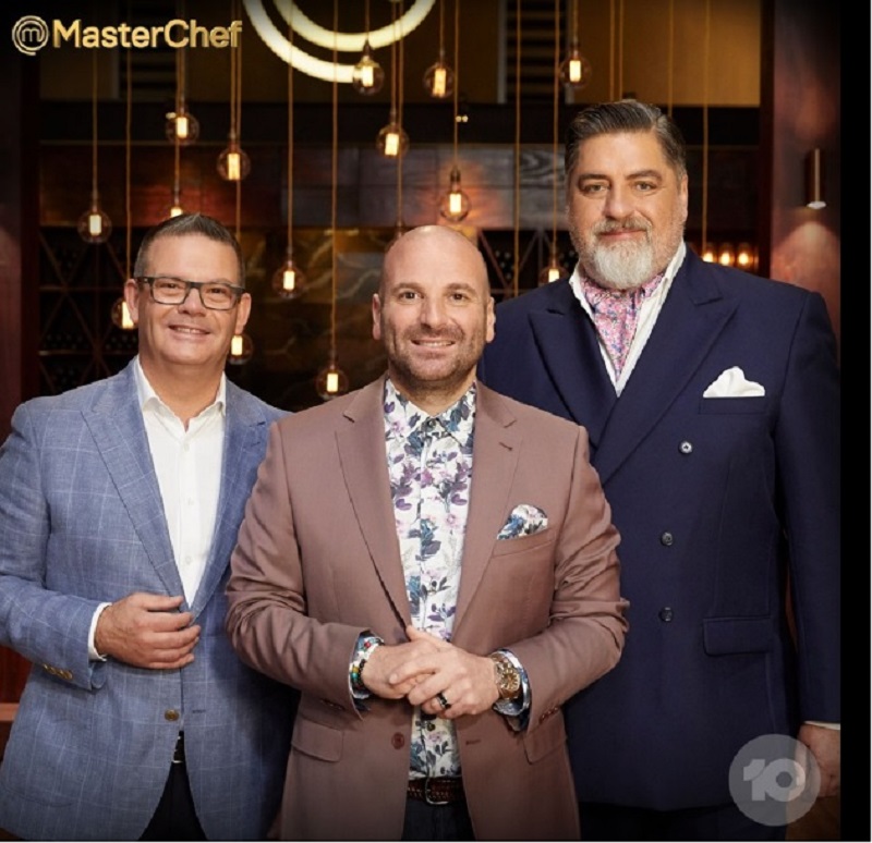 A screengrab from the Facebook page of MasterChef Australia shows Matt Preston, Gary Mehigan and George Calombaris.