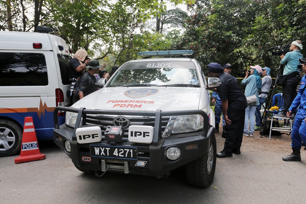 Heavy police presence is seen at the search area for missing Irish teen Nora Anne Quoirin in the jungle near Seremban August 13, 2019. u00e2u20acu201d Picture by Ahmad Zamzahuri