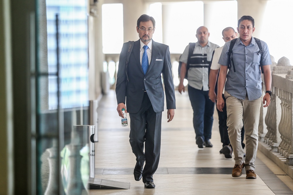 Former 1MDB chief executive officer Datuk Shahrol Azral Ibrahim Halmi arrives at the Kuala Lumpur Courts Complex September 26, 2019. u00e2u20acu2022 Picture by Firdaus Latif 