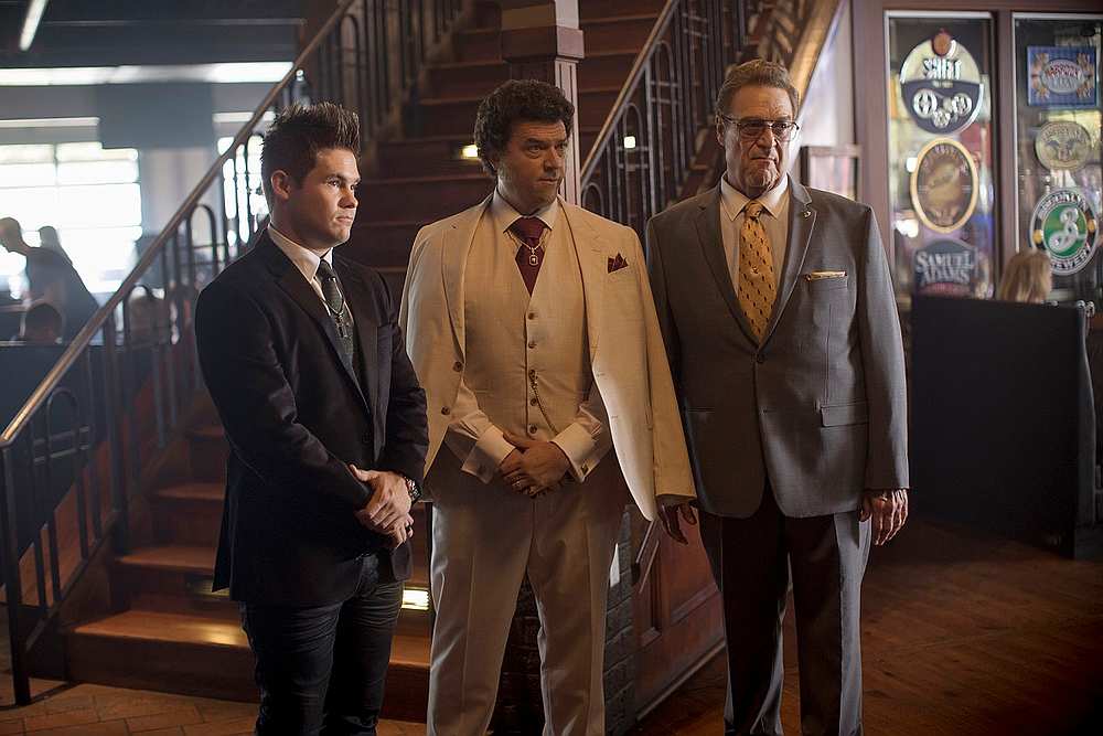 (From left) Devine, McBride and Goodman in a scene from the dark comedy. — Picture courtesy of HBO