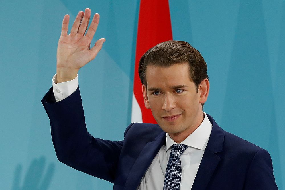 Peoples Party (OeVP) top candidate and former Chancellor Sebastian Kurz waves to supporters after Austria's snap parliamentary election in Vienna September 29, 2019. u00e2u20acu201d Reuters pic