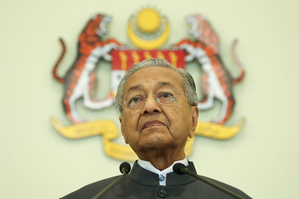 Prime Minister Tun Dr Mahathir Mohamad speaks during a press conference in Putrajaya September 19, 2019. u00e2u20acu2022 Picture by Yusof Mat Isa