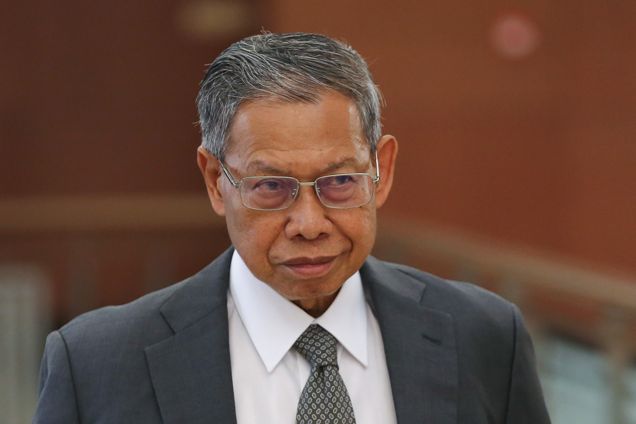 Jeli MP Datuk Seri Mustapa Mohamed is pictured in Parliament October 7, 2019. u00e2u20acu201d Picture by Yusof Mat Isa