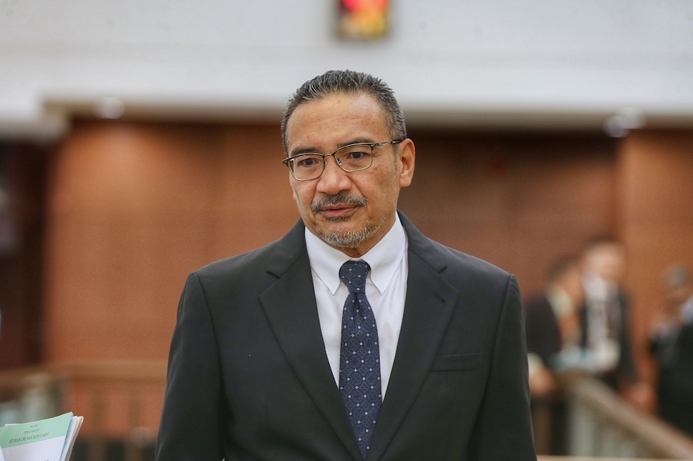 Datuk Seri Hishammuddin Hussein is pictured in Parliament October 8, 2019. — Picture by Ahmad Zamzahuri