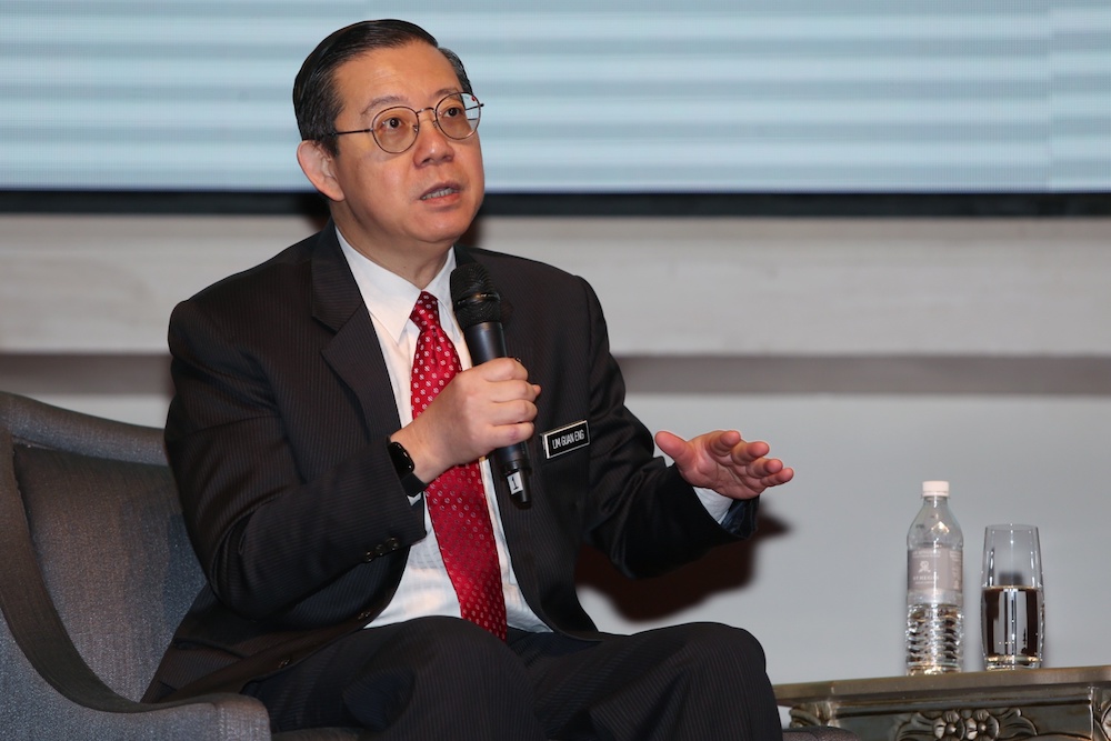 Finance Minister Lim Guan Eng answers questions during the u00e2u20acu02dcBudget 2020 Forumu00e2u20acu2122 in Kuala Lumpur October 14, 2019. u00e2u20acu201d Picture by Choo Choy May
