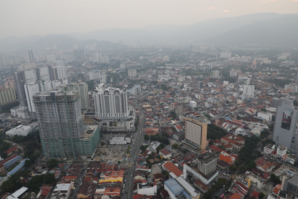 A general view of the Penang skyline, September 20, 2019. According to the United Nations, more than 2.3 billion people in Asia-Pacific live in cities, and that number is expected to reach nearly 3.5 billion in 2050. u00e2u20acu201d Reuters pic 