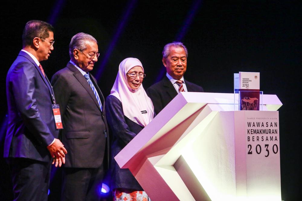 Prime Minister Tun Dr Mahathir Mohamad officiates the Shared Prosperity Vision 2030 in Kuala Lumpur October 5, 2019. u00e2u20acu2022 Picture by Hari Anggara