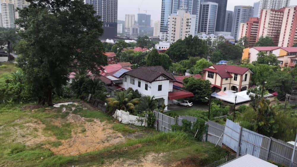 Aerial view of cleared land adjoining the Jalan Abdullah residential area. u00e2u20acu201d Picture courtesy of Jalan Abdullah, Bangsar residents