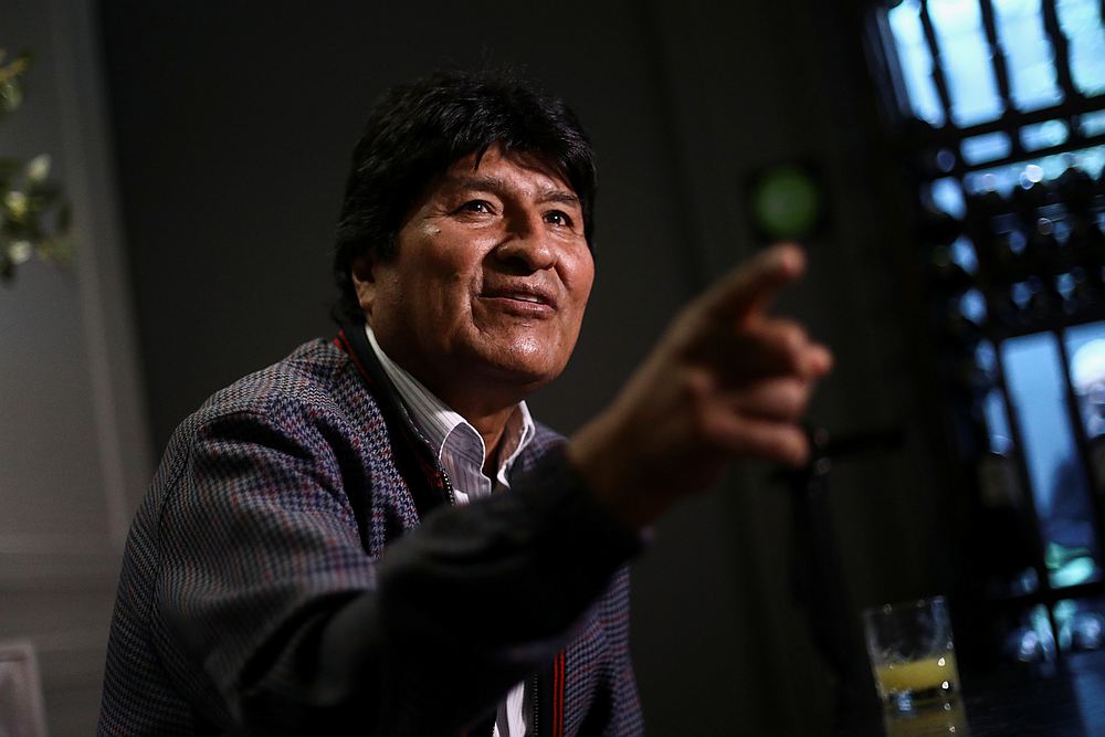 Former Bolivian President Evo Morales during an interview in Mexico City November 15, 2019. u00e2u20acu201d Reuters pic