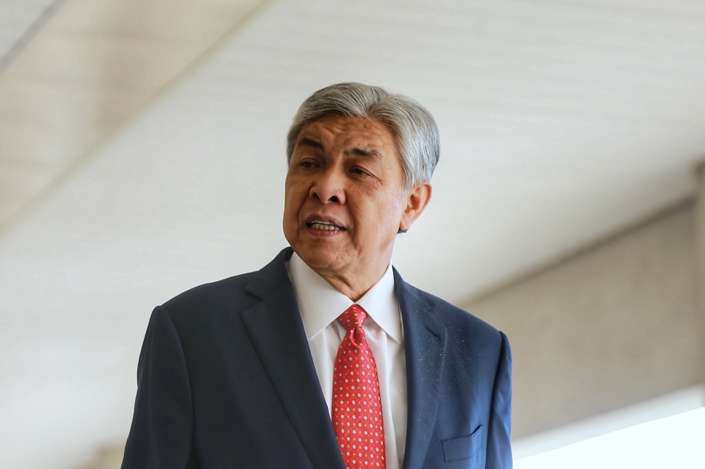 Datuk Seri Ahmad Zahid Hamidi is pictured at the Kuala Lumpur High Court December 12, 2019. u00e2u20acu201d Pictures by Ahmad Zamzahuri