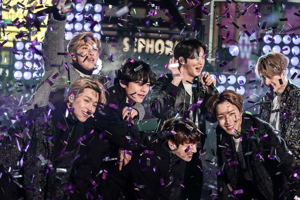 BTS performs during New Year's Eve celebrations in Times Square in the Manhattan borough of New York December 31, 2019. u00e2u20acu201d Reuters pic