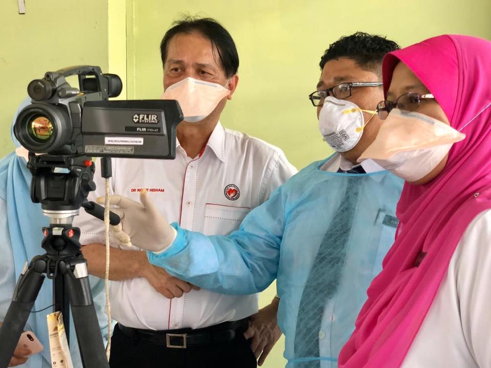 Health director-general Datuk Dr Noor Hisham Abdullah during a visit to the immigration checkpoint at the Sultan Abu Bakar Complex in Johor Baru January 27, 2020. u00e2u20acu201d Picture via Facebook/Noor Hisham Abdullah 