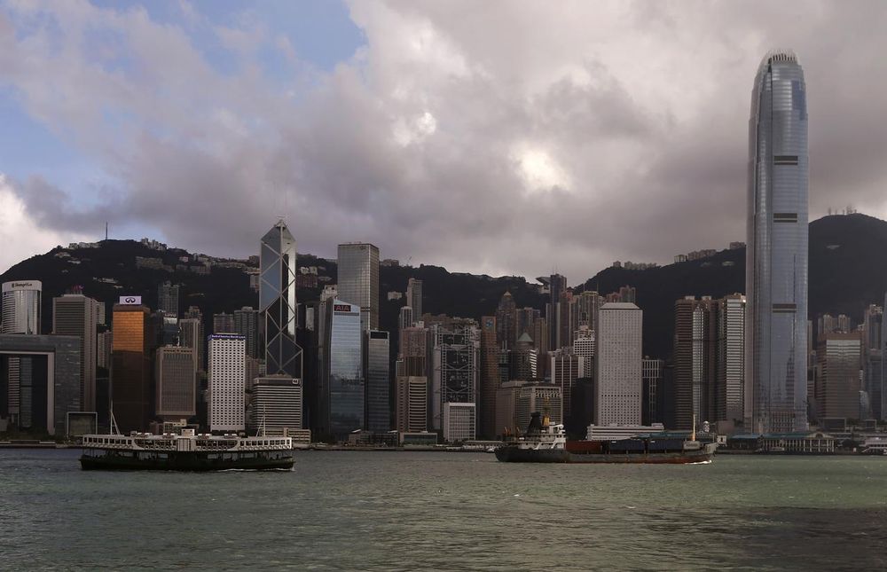 A Star Ferry sails past Hong Kongu00e2u20acu2122s business Central district June 18, 2014. u00e2u20acu201d Reuters pic