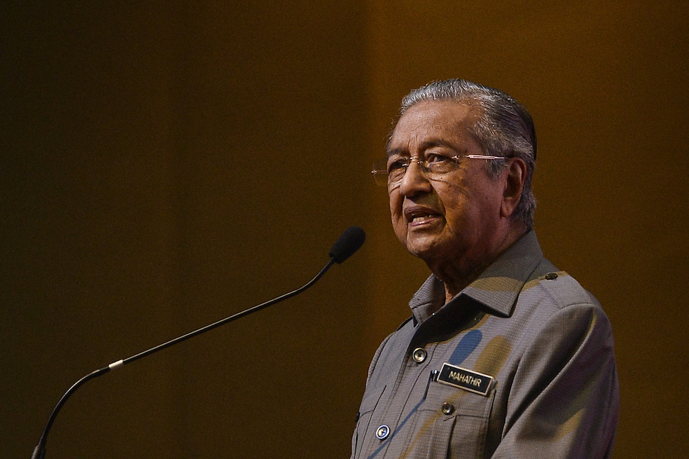 Former prime minister Tun Dr Mahathir Mohamad said he ultimately failed to get sufficient numbers of MPs to back him in forming a unity government last year. — File picture by Miera Zulyana