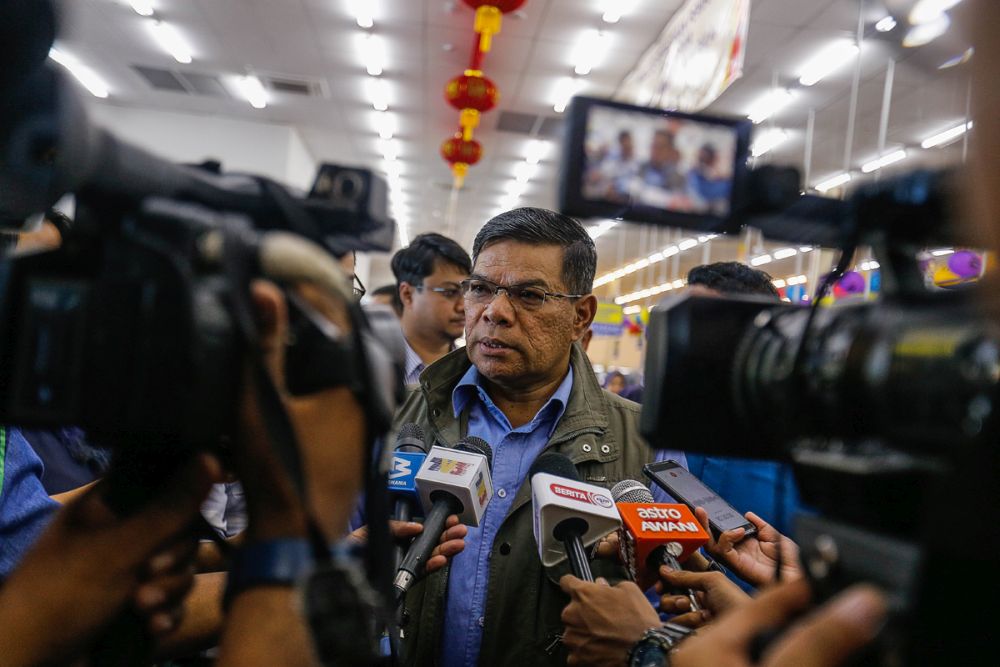 Domestic Trade and Consumer Affairs Minister Datuk Seri Saifuddin Nasution Ismail speaks to reporters at the official opening ceremony of TF Value-Mart in Balik Pulau January 9, 2020. u00e2u20acu201d Picture by Sayuti Zainudin