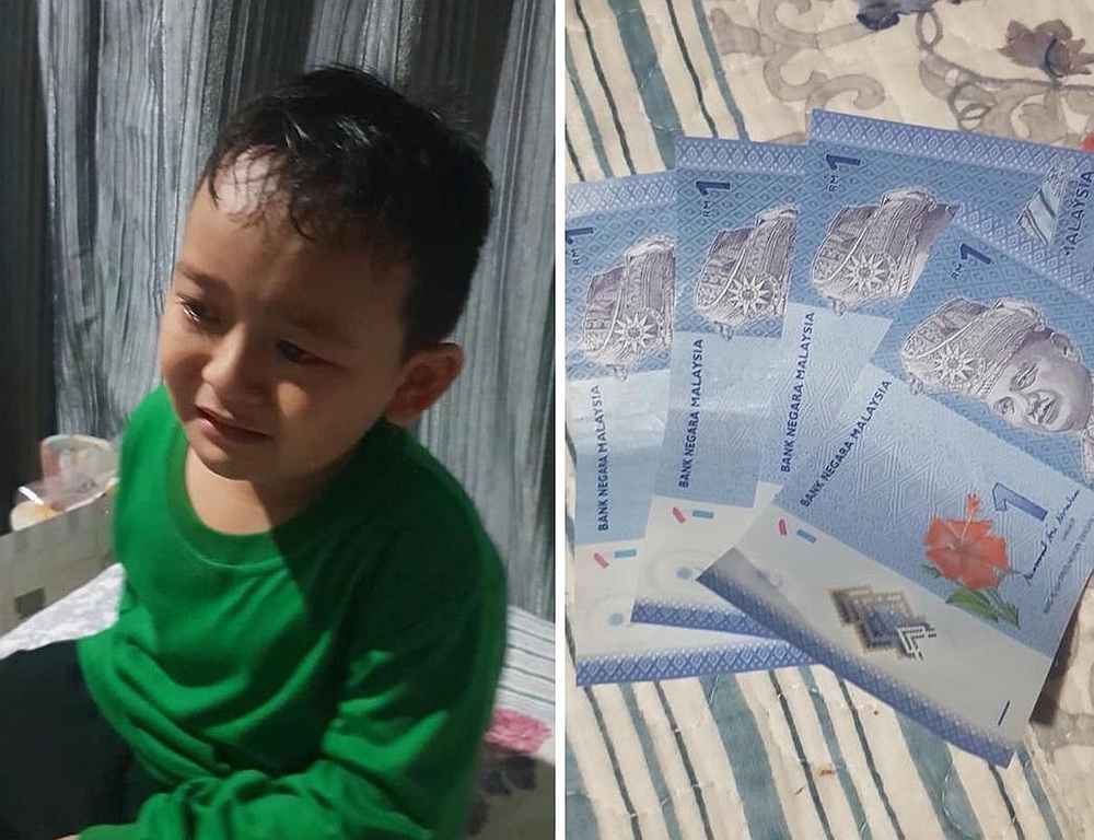 Qaiseru00e2u20acu2122s mom thought he had been stealing from school, but later realised that he had his own side business to earn some extra cash. u00e2u20acu201d Courtesy of Facebook/Puan Hasmi Samsuddin 