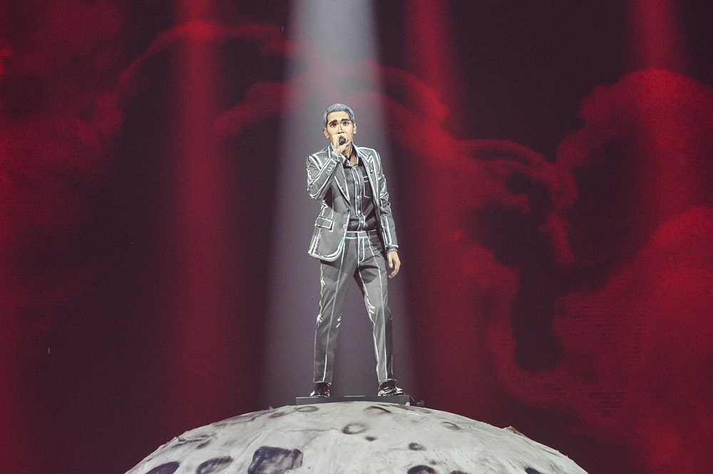 Naim Daniel performing at the 34th Anugerah Juara Lagu at Axiata Arena in Bukit Jalil, February 9, 2020. — Picture by Shafwan Zaidon