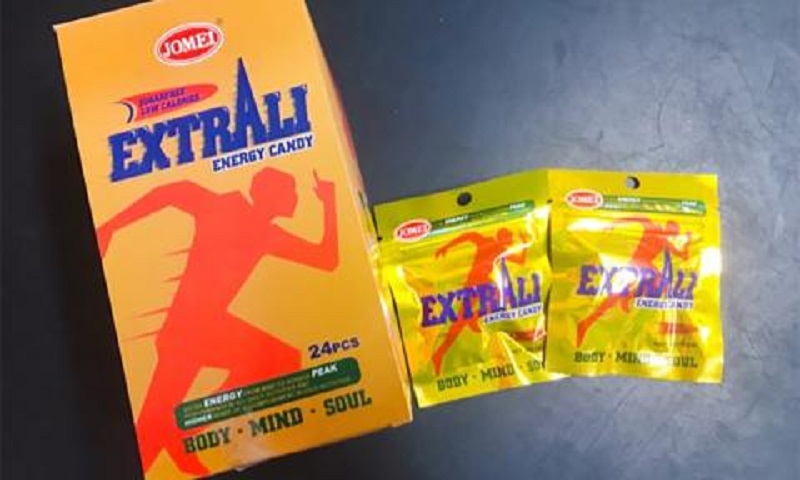 Energy candy products ExtrAli Energy Candy (pic), Extra Strong Energy Candy and Mixed Fruit Candy have been found to contain a banned substance called tadalafil. u00e2u20acu201d Picture via Twitter/Bernamadotcom
