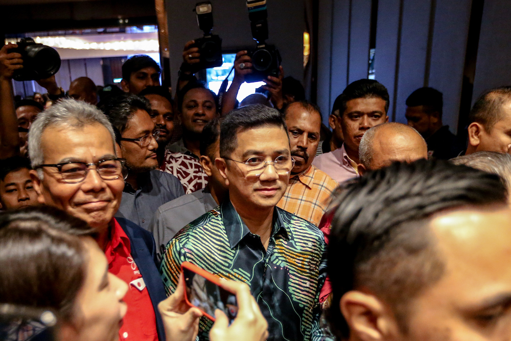 Datuk Seri Azmin Ali is pictured at Sheraton Hotel February 23, 2020. u00e2u20acu201d Picture by Firdaus Latif