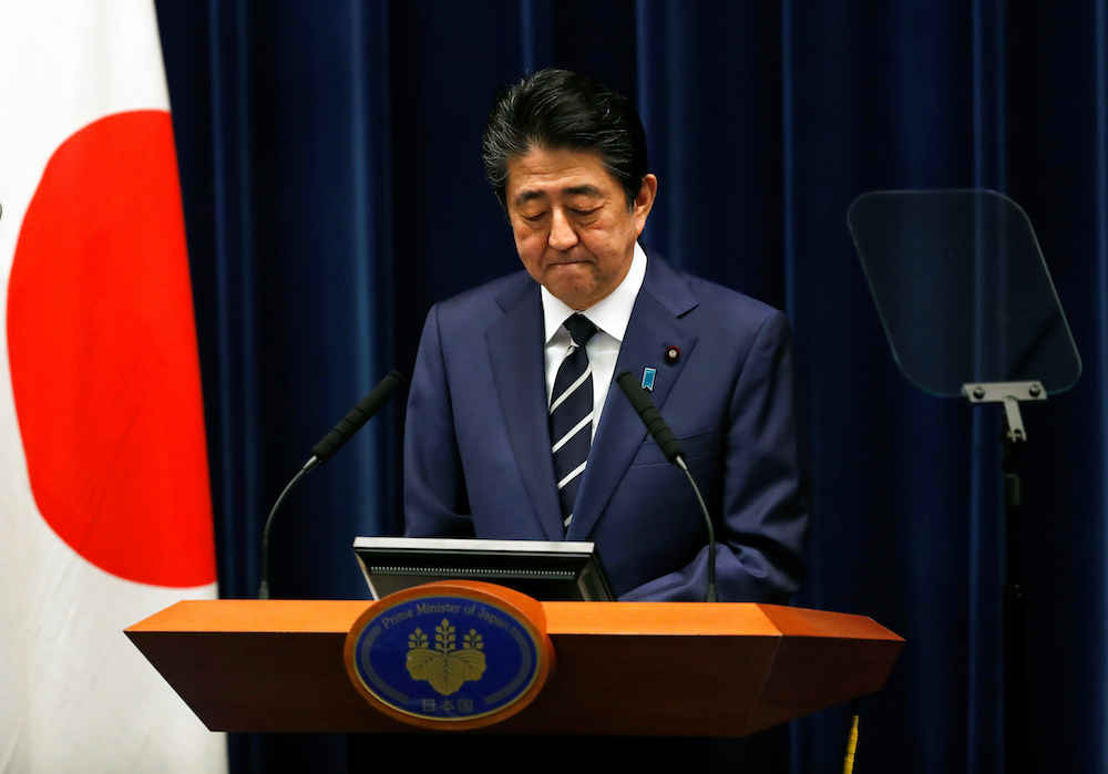 Japanu00e2u20acu2122s Prime Minister Shinzo Abe attends a news conference on coronavirus at his official residence in Tokyo, Japan February 29, 2020. u00e2u20acu201d Reuters picnn