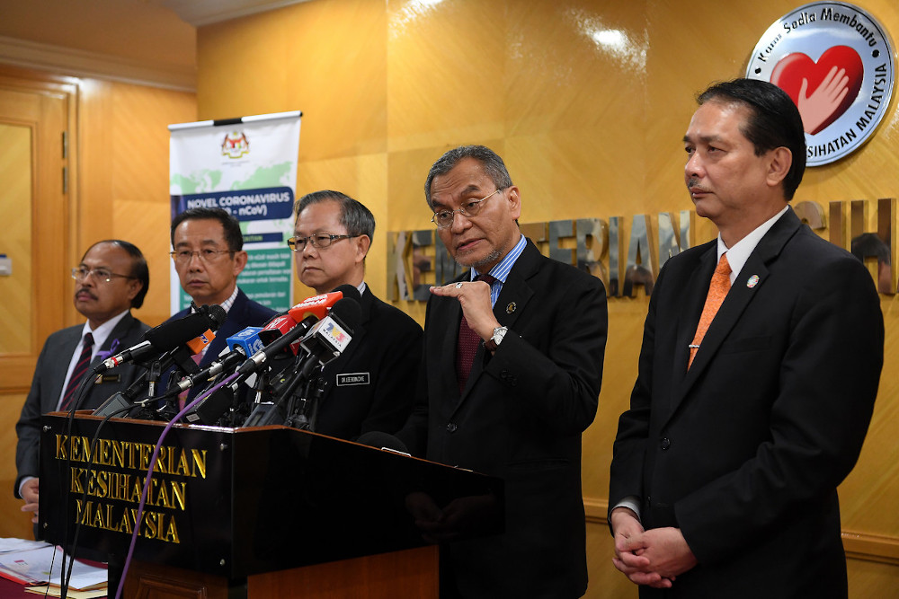 Health Minister Datuk Seri Dzulkefly Ahmad at a press conference on the latest situation regarding the Covid-19 outbreak at the Health Ministry in Putrajaya February 12, 2020. u00e2u20acu201d Bernama pic 
